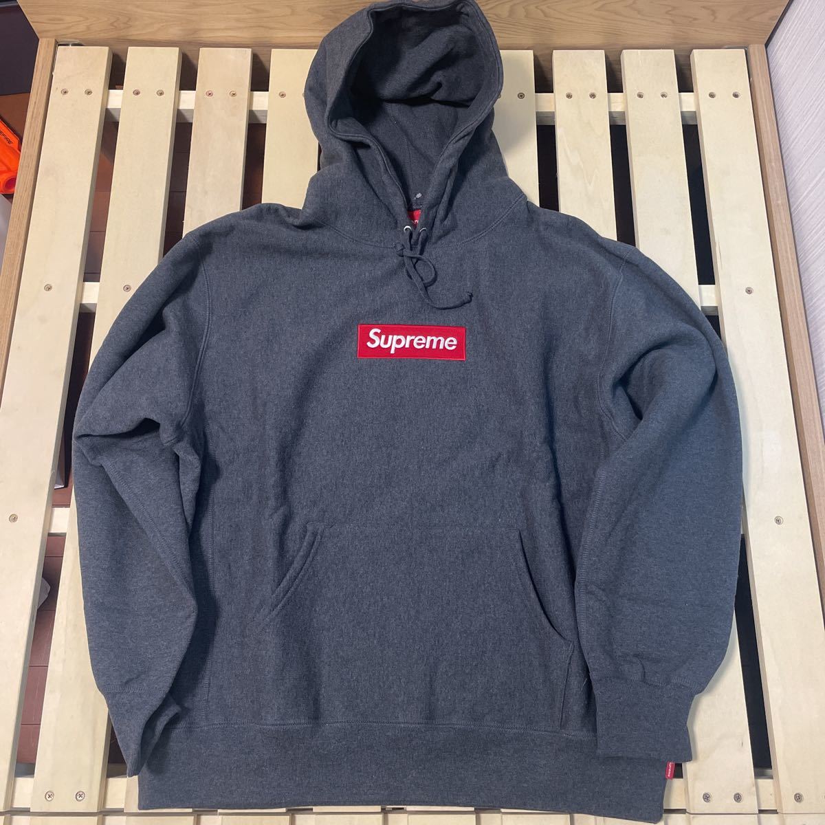 1円スタートサイズL 21AW supreme Box Logo Hooded Sweatshirt