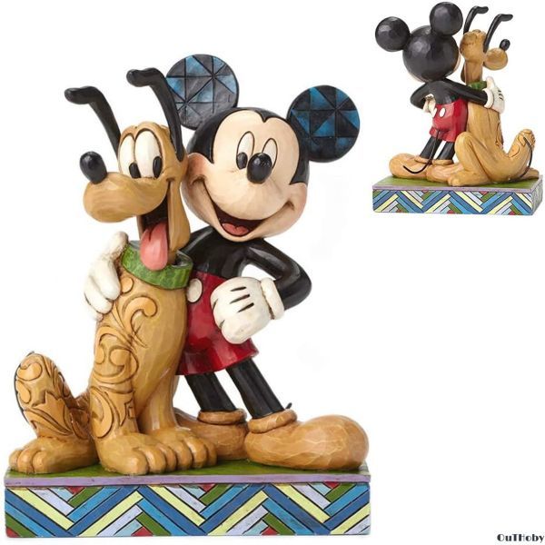 お得な特別割引価格 ディズニー ウォルト フィギュア ミッキーマウスとプルート Disney ジムショア プレゼント かわいい 置物 人形 プルート ミッキー 人形 Reachahand Org