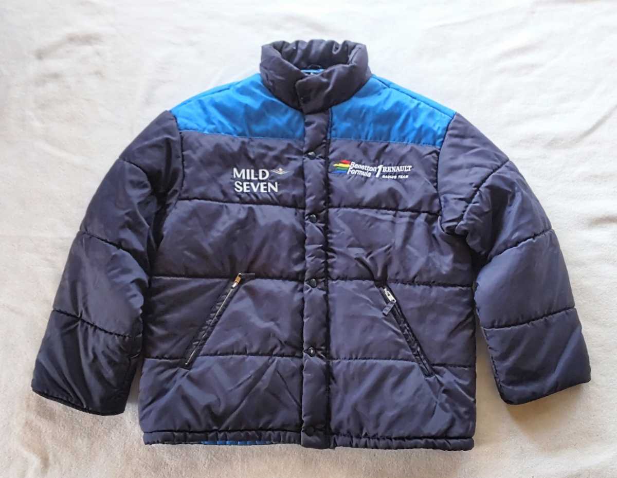 Benetton Fomura1 ベネトン F1 マイルドセブン MILD SEVEN ルノー レーシングチーム/a 中綿入りジャケット サイズL_画像1