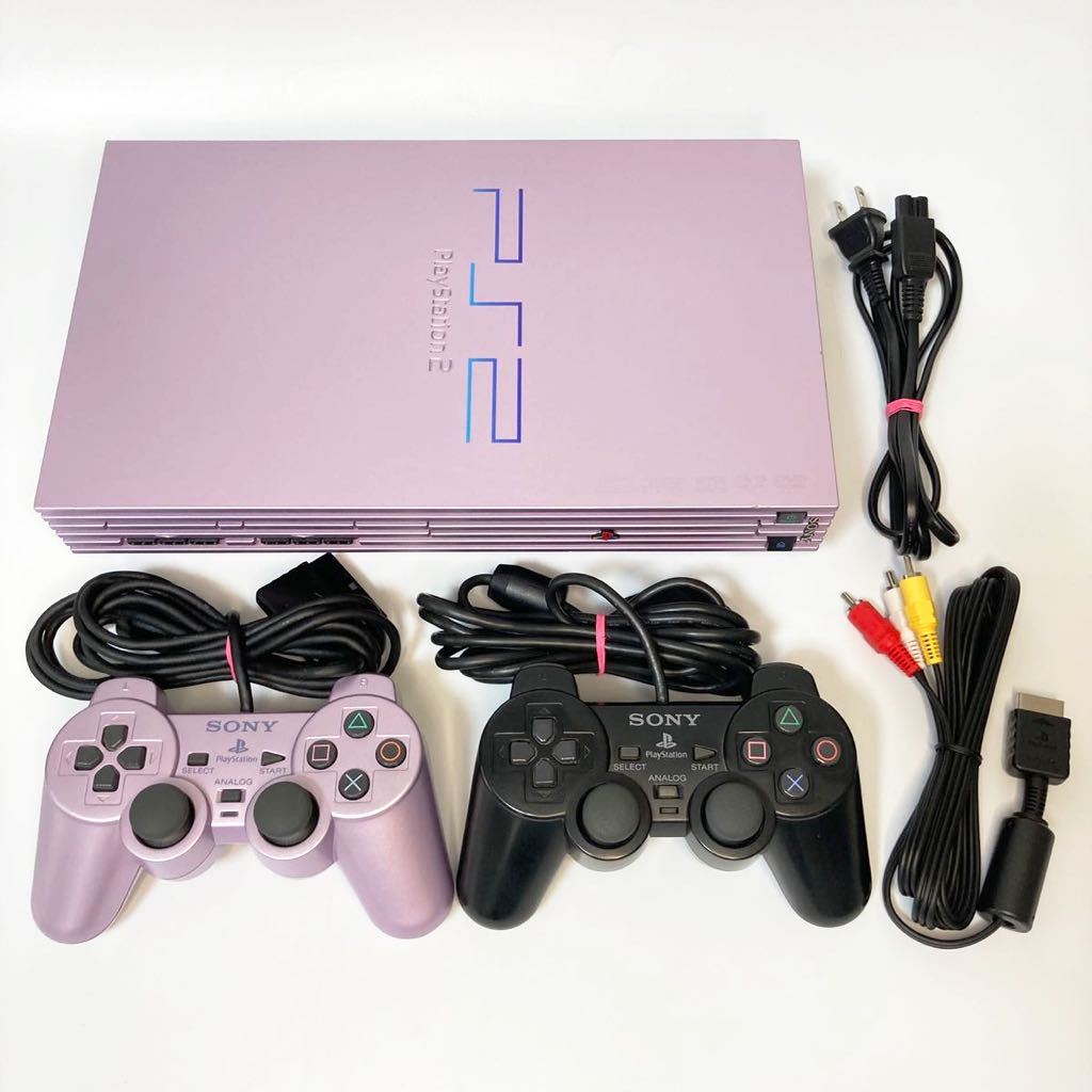 ★限定カラー★ 動作確認済み PS2 SAKURA ピンク 本体セット プレステ2 プレイステーション2 PlayStation2 一式 SCPH  39000 SCPH-39000 SA