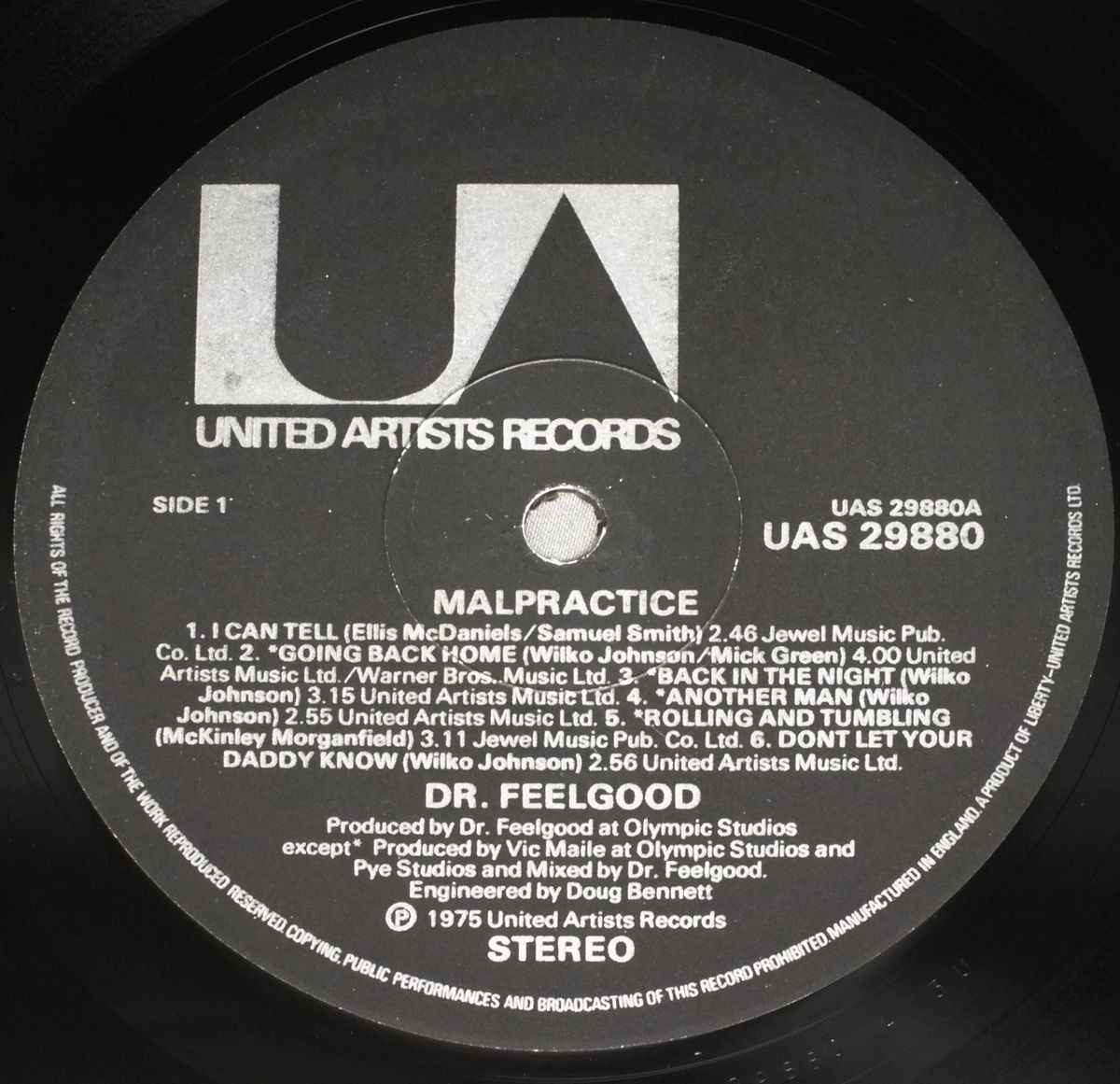 ★英LP DR FEELGOOD/MALPRACTICE オリジ★_画像4