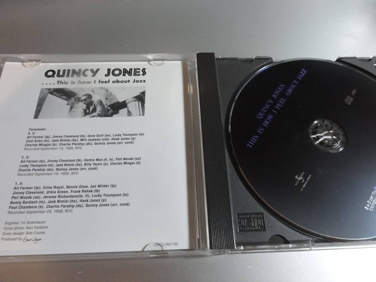 QUINCY JONES クインシー・ジョーンズ　　　THE IS HOU I TEEL ABOUT JAZZ 　国内盤　24Bitリマスタリング