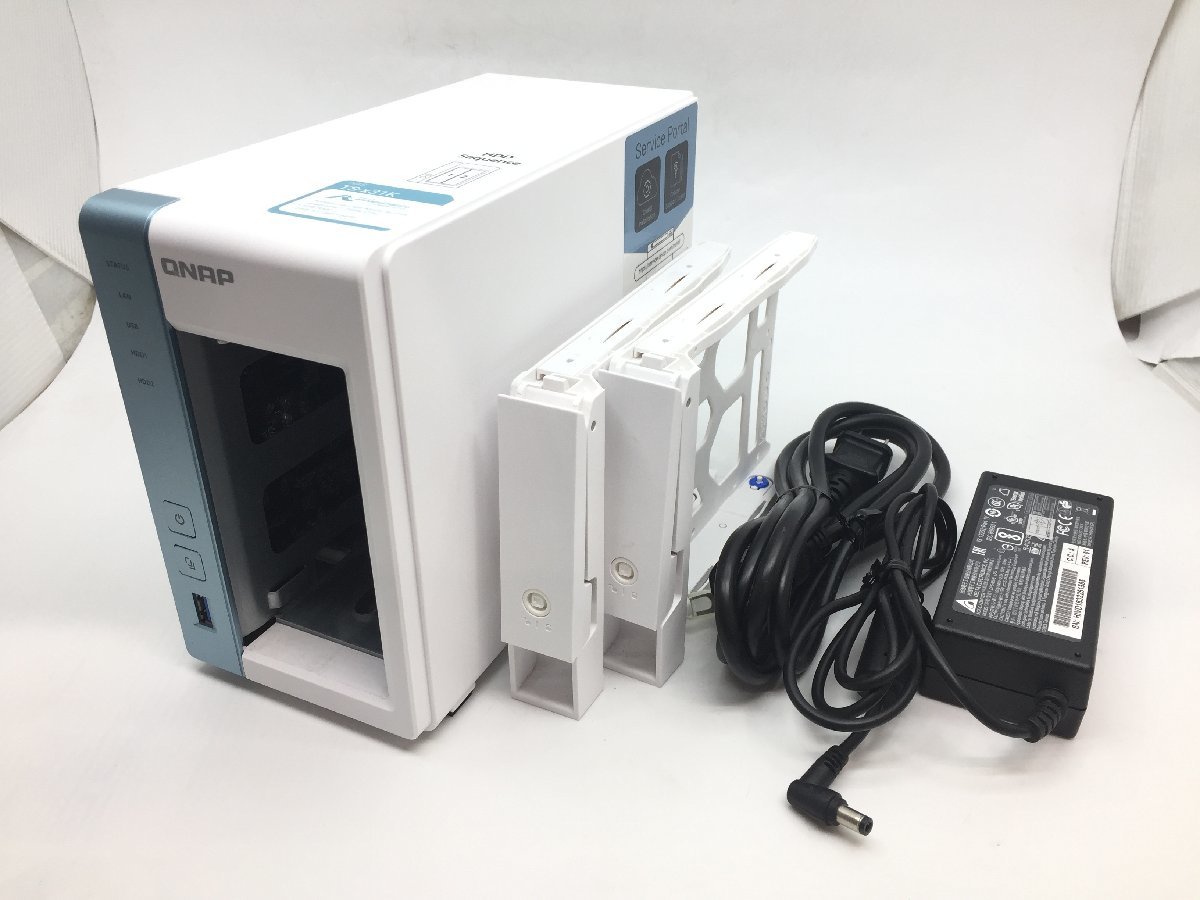 QNAP】TS-231K 2ベイ クアッドコア RAID 0/1 NAS ACアダプター付属