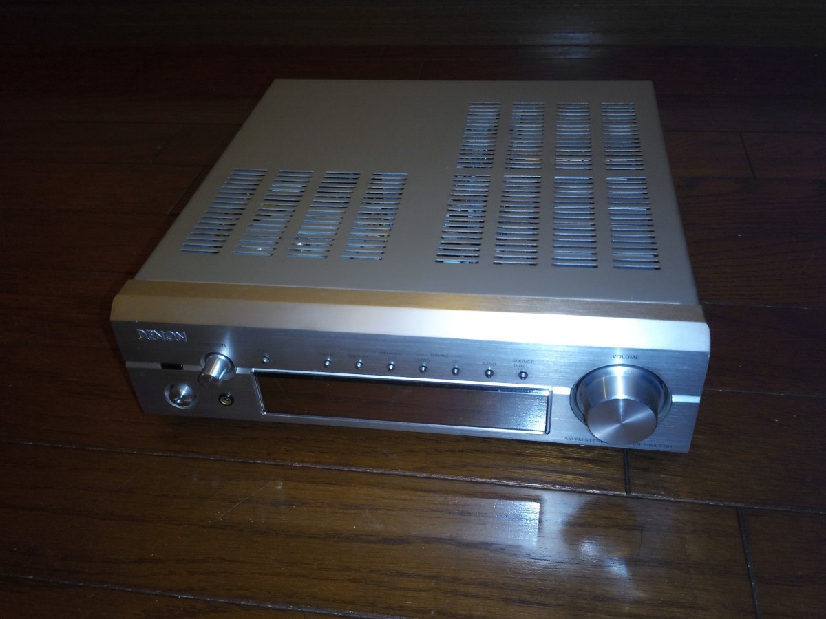 【美品】DENON DRA-F101 大型トロイダルトランス 高音質 FM/AM内蔵アンプ 動作確認済み