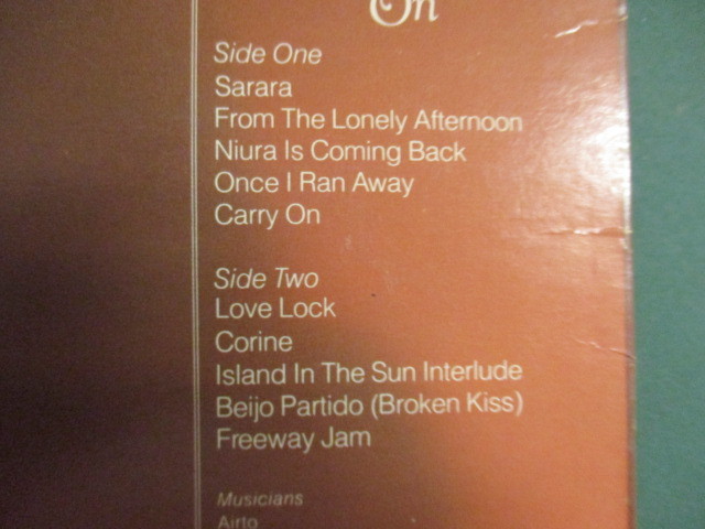 ★ Flora Purim ： Carry On LP ☆ (( Mellow Fusion Soul / George Duke プロデュース / Late 70's / 落札5点で送料無料_画像3