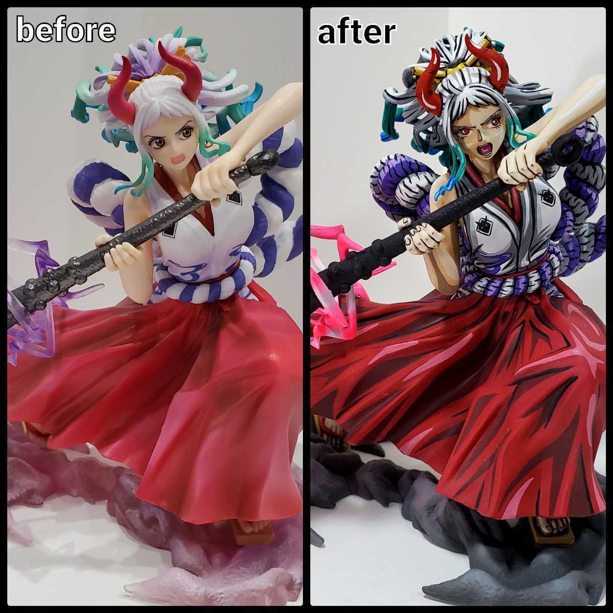 ONE PIECE ワンピース ヤマト フィギュア リペイント フィギュ ONE PIECE ワンピース ヤマト フィギュア リペイント フィギュ