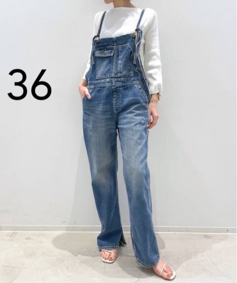 本物 新品未使用 アパルトモン デニムサロペット 36 educationjournal.org