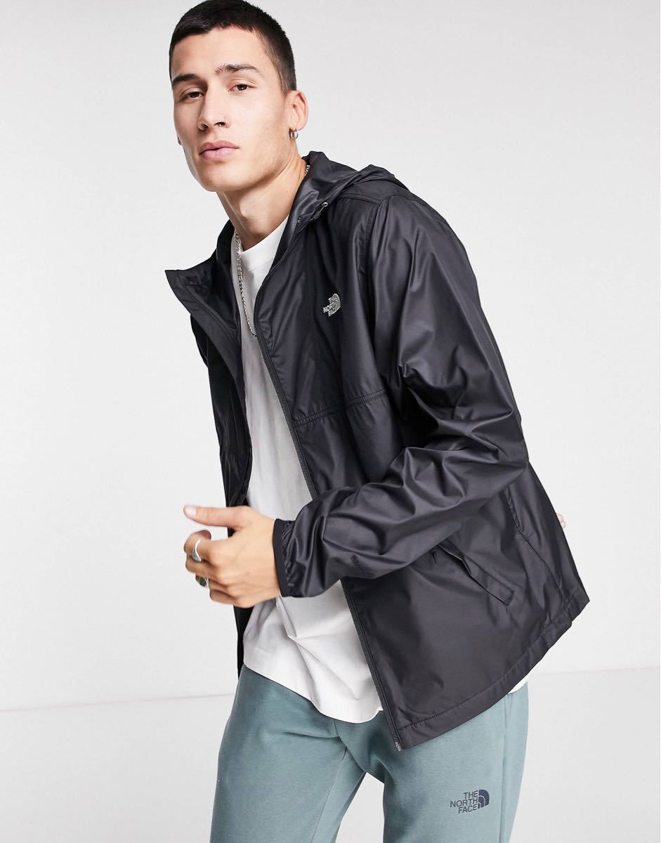 海外限定】TNF メンズ ウィンドブレーカー ブラック US/M 日本サイズL