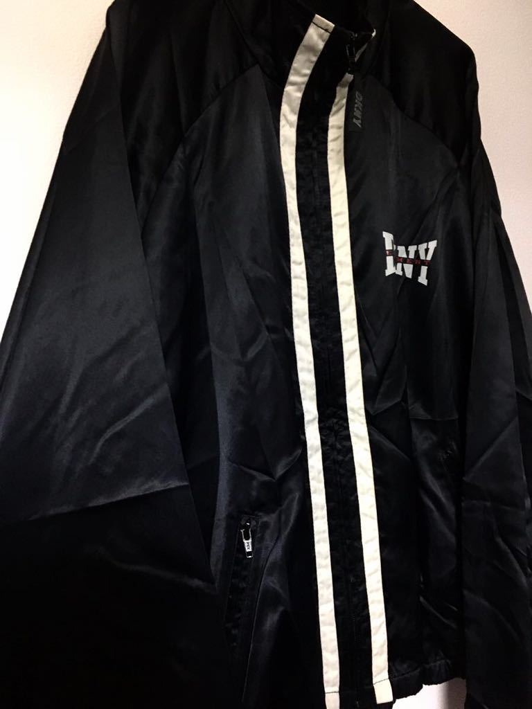DKNY オールド ナイロン サテンジャケット 裏メッシュ ブルゾン
