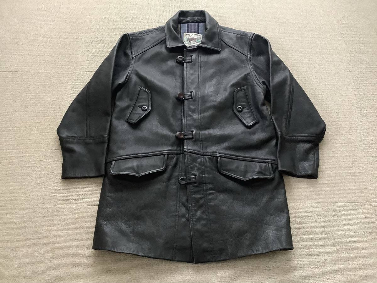 ビンテージ ミッドウエスタン MID WESTERN レザー ダッフルコート P