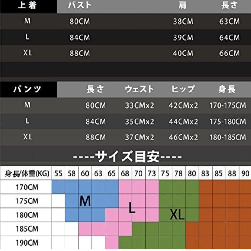 コンプレッションウェア メンズ 吸汗速乾 3点セット　M