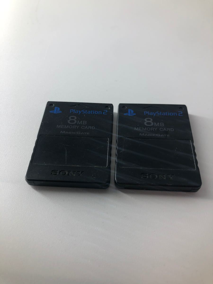 PS2 メモリーガード　2個セット　8MB メモリーカード プレステ2