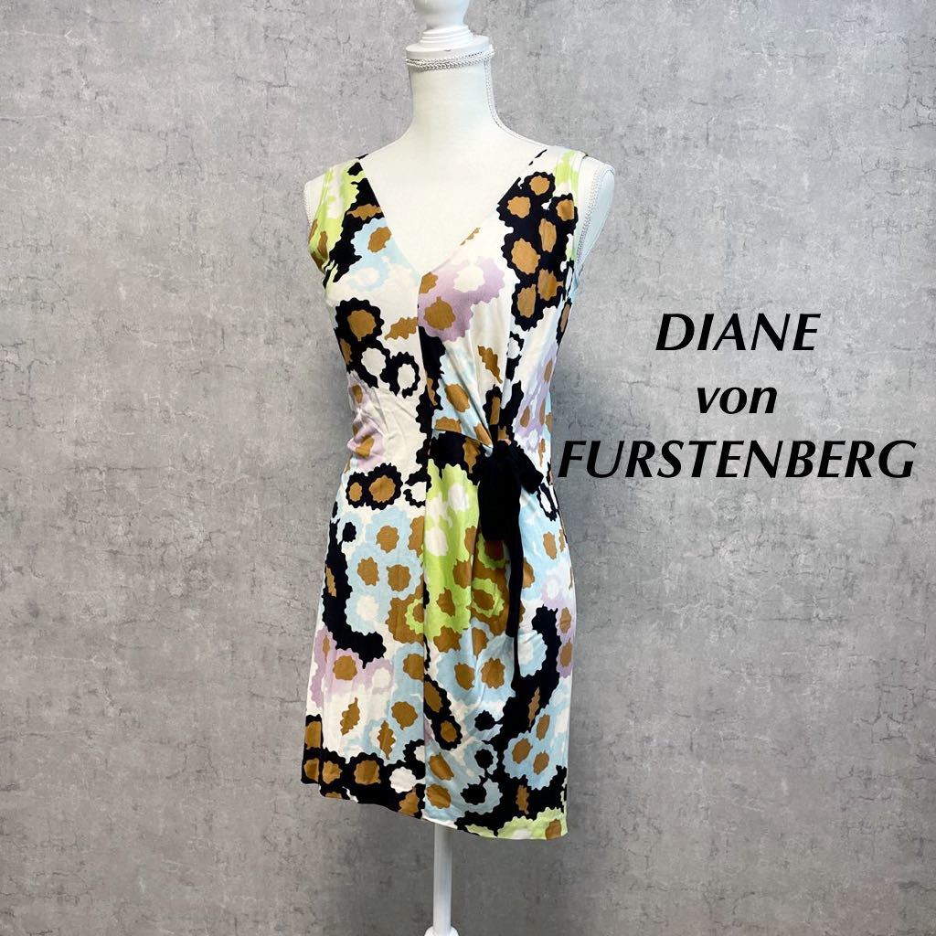 ダイアンフォンファステンバーグ DIANE VON FURSTENBERG 柄ワンピース ...