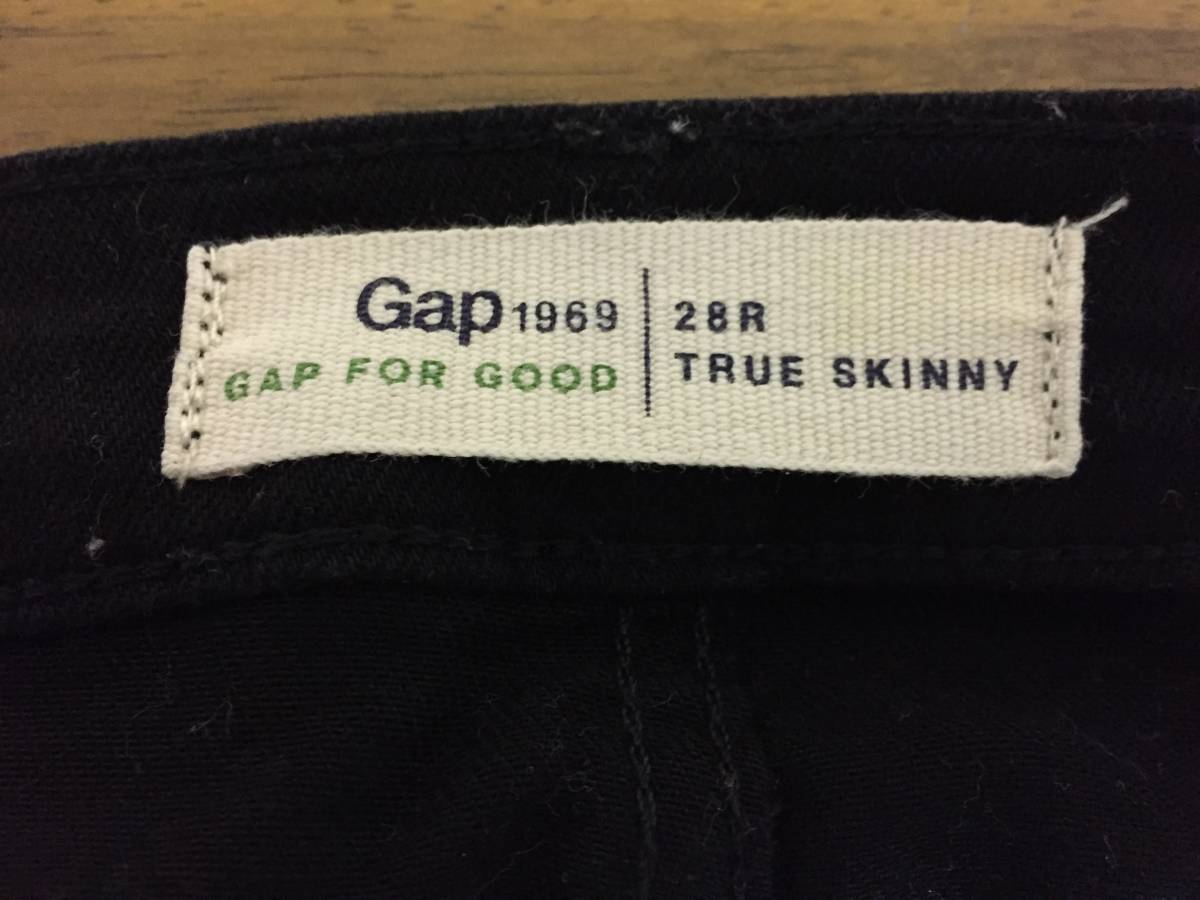 GAP stretch skinny black 28R USED Gap 