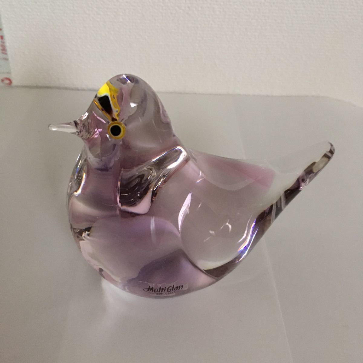 マルティグラス 鳥 ガラス 置物 オブジェ 硝子細工 Multi Glass マルティグラス 鳥 ガラス 置物 オブジェ 硝子細工 Multi Glass
