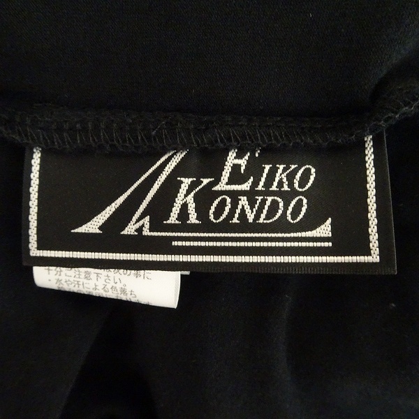 #apc エイココンドウ EIKO KONDO チュニック F 黒 シャツワンピース レース 花 刺繍 レディース [609551]_画像6