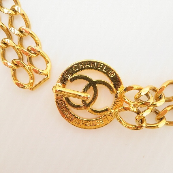 #apzb Chanel CHANEL chain belt here Mark Gold lady's [732569]