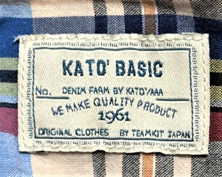  последнее снижение цены стоимость доставки 520 иен KATO\' Kato Kyoto! шитье . предубеждение. .... проверка 8 минут длина рукав рубашка мужской M размер 