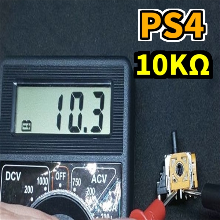 PS4コントローラー デュアルショック4 アナログジョイスティック ジャンク修理部品 サイコロ黄色基盤 6個セット