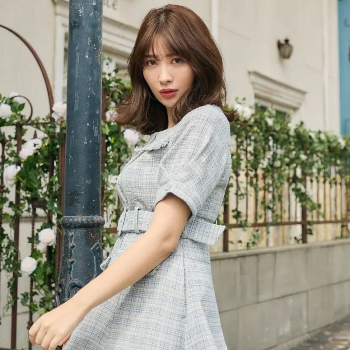 Classic Tweed Belted Dress herlipto Classic Tweed Belted Dress herlipto