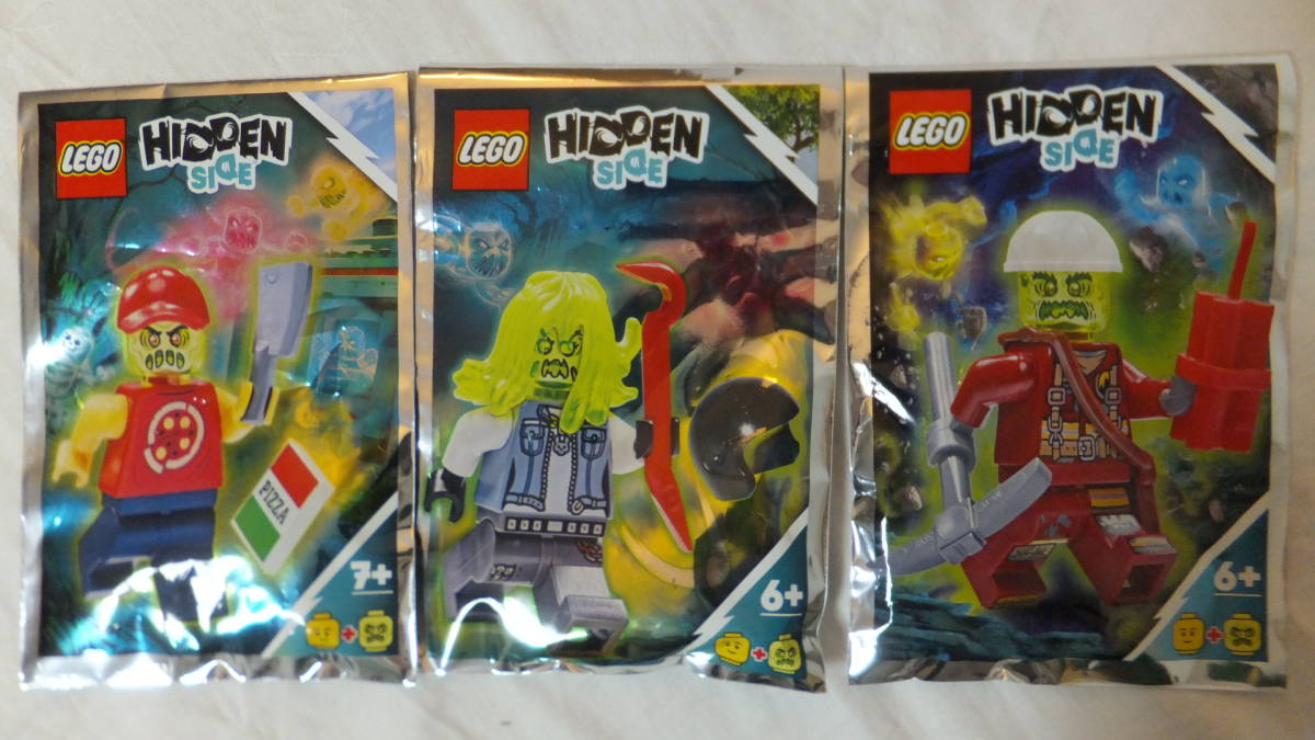 新品・未開封 Lego レゴ Hidden Side 7 x 小袋 ヒドゥンサイド JACK, SPENCER, PARKER, EL FUEGO, 取り憑かれた...　欧州雑誌付録品 海外発_画像3