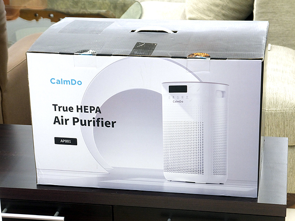 未使用保管品!! CalmDo 空気清浄機 True HEPA Air Purifier AP001 空気清浄35？ 4段階ろ過システム AC100-240V 50/60Hz S_画像1