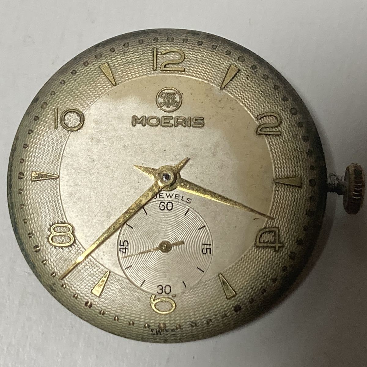 稼働品・MOERIS モーリス 17石 手巻き メンズ 腕時計
