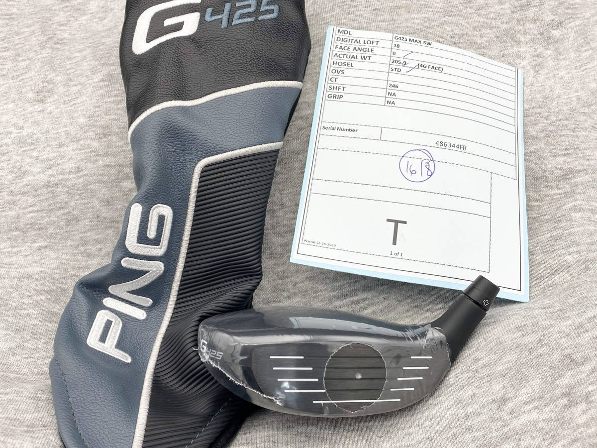 CT246 ツアー支給品 WRX PROTO 2021 PING G425 MAX 5W 17.5°(リアル 18.0°) 新品 スペックシート付き_画像9