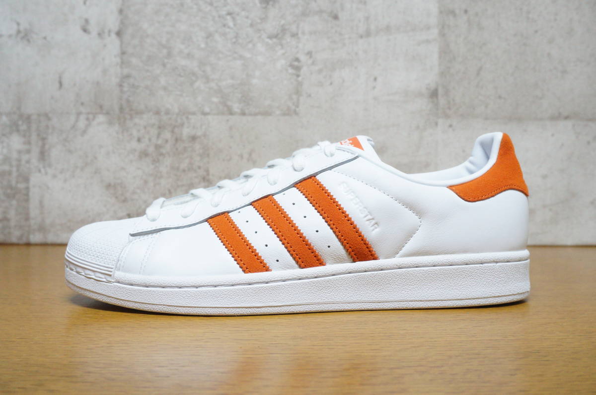 ADIDAS SUPERSTAR EE4472 スーパースター 白×橙 US11_画像2