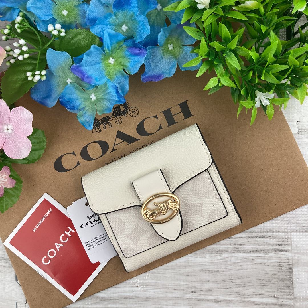 COACH コーチ 財布 レディース 新品 未使用 二つ折り財布 ミニ財布