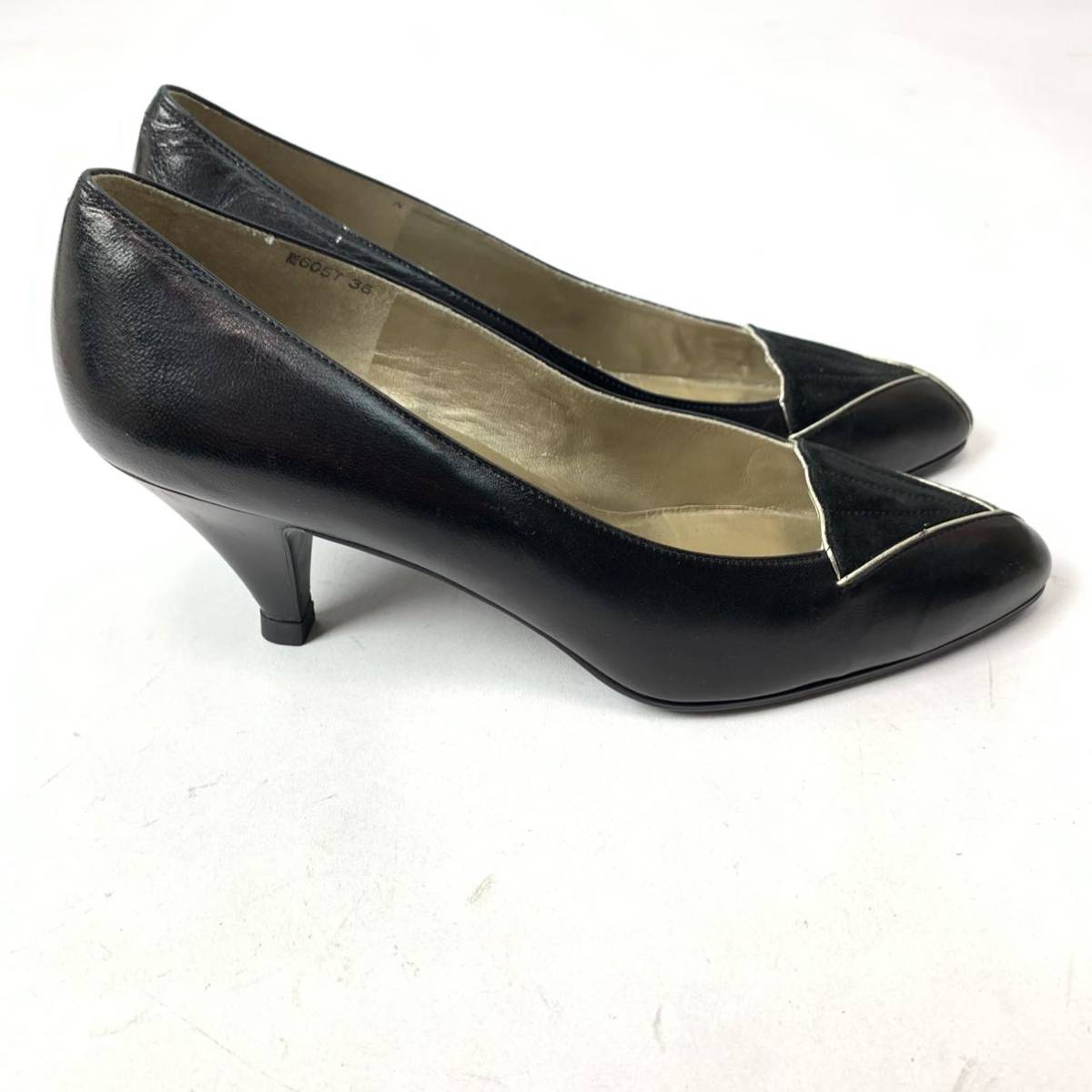 j150 GIVENCHY ジバンシィ レザー パンプス ハイヒール ブラック