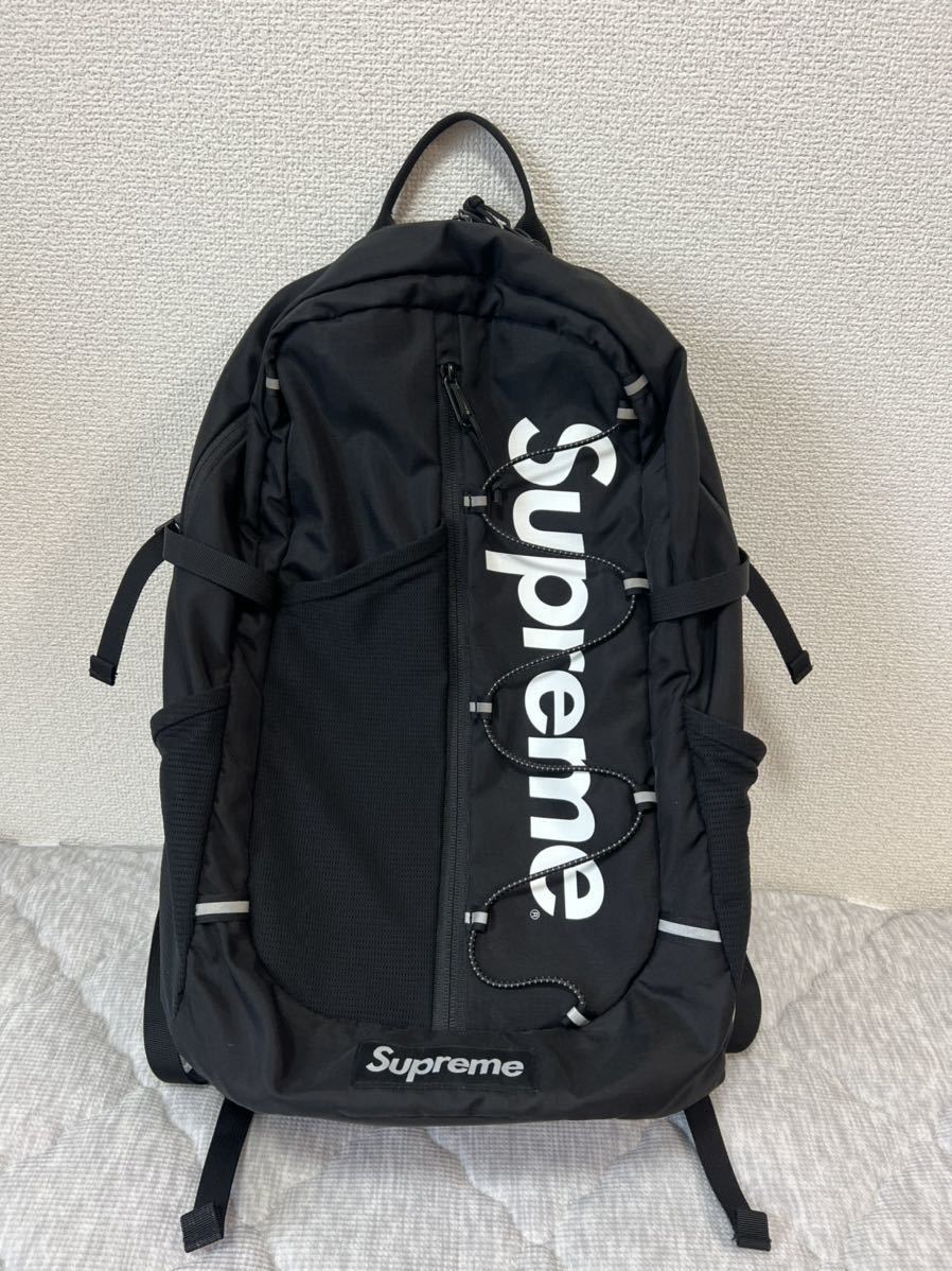 17SS Supreme Backpack シュプリーム バックパック リュック ブラック