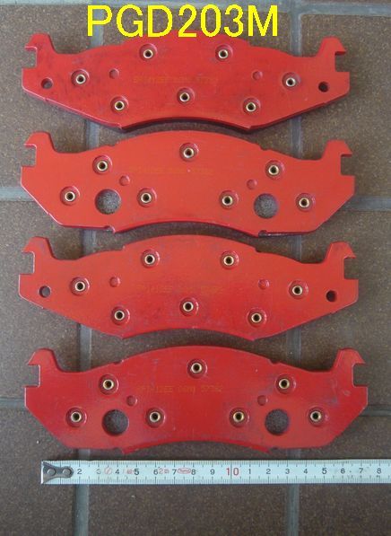 *[Raybestos] front brake pad PGD203M Jeep Cherokee/CJ5/CJ7 Made in USA extra attaching 
