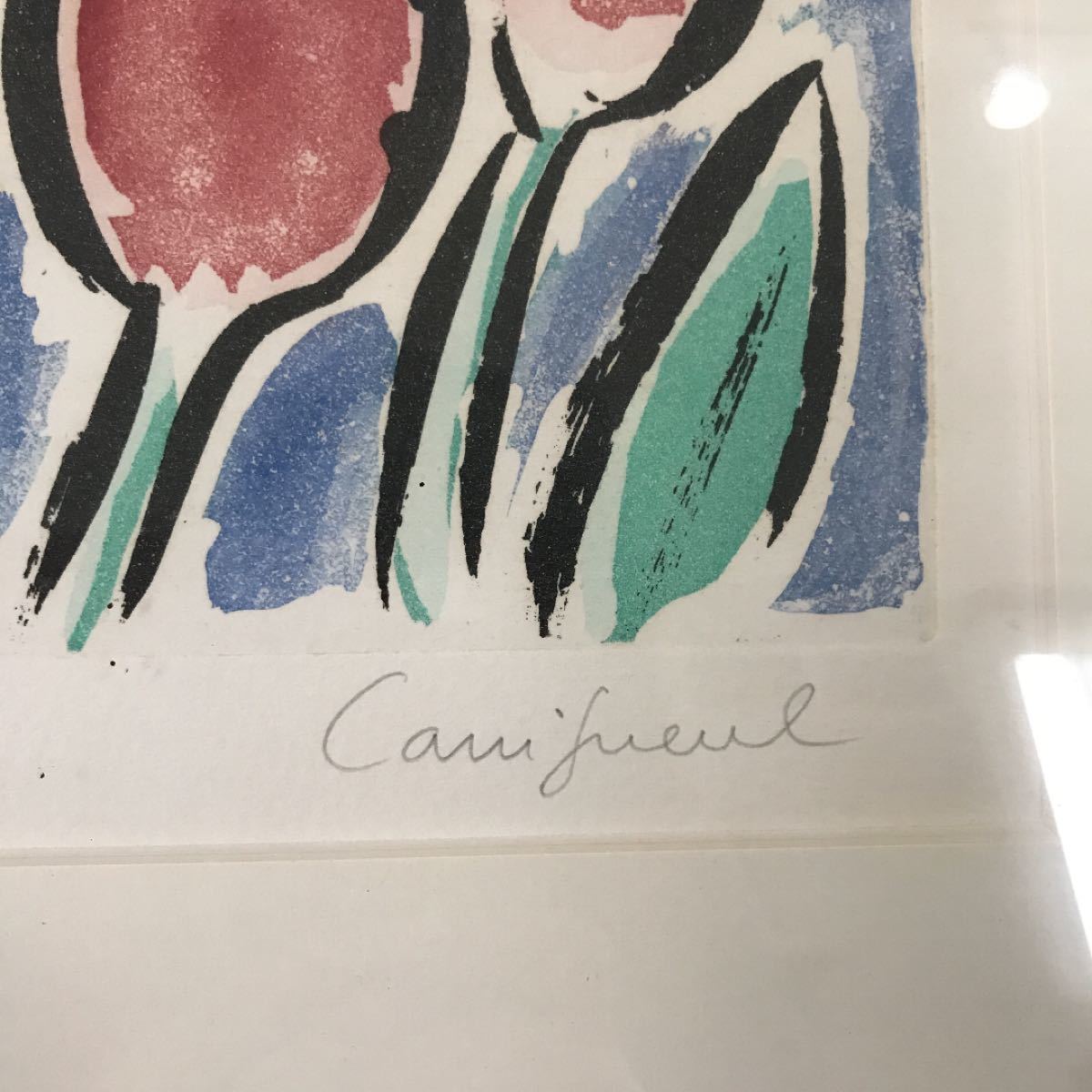送料込 カシニョール リトグラフ 金縁額付ジャン・ピエール 送料込 カシニョール リトグラフ 金縁額付ジャン・ピエール