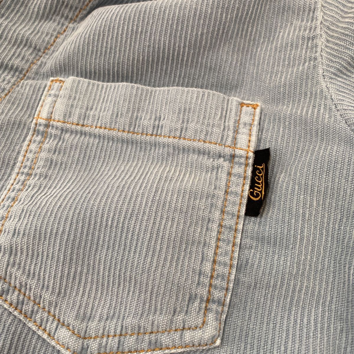 GUCCI グッチチルドレン セーラーカラーコットンシャツ 美品 GUCCI グッチチルドレン セーラーカラーコットンシャツ 美品