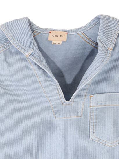 GUCCI グッチチルドレン セーラーカラーコットンシャツ 美品 GUCCI グッチチルドレン セーラーカラーコットンシャツ 美品