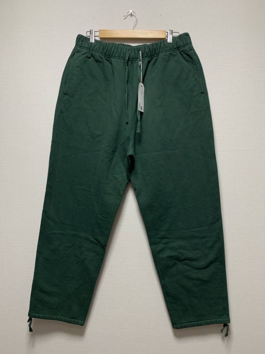 未使用☆[BEDWIN] 21AW 定価25,300 10/L HEAVY COTTON SWEAT PANTS MORELLO 17oz ヘビーコットン スウェットパンツ 5 グリーン ベドウィン_画像1