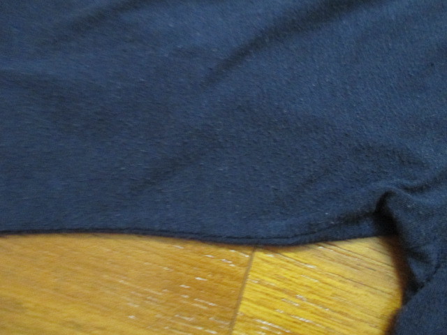 *HusHusH is shu ash * piling put on manner long sleeve cut and sewn 2 navy blue 