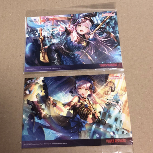 バンドリ Roselia ロゼリア 湊友希那 ブロマイド 購入特典 公式サイトセール バンドリ 湊友希那 セット タワレコ キャラクターグッズ