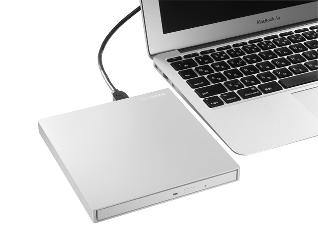 IODATA DVRP-UT8C2W パールホワイト USB 3.1 Gen 1（USB 3.0）/2.0対応 バスパワー駆動ポータブルDVDドライブ 送料込 (管:K1)_画像4