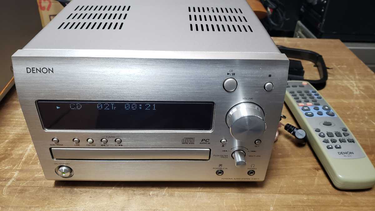 DENON CDコンポ　D-MX11 リモコン付