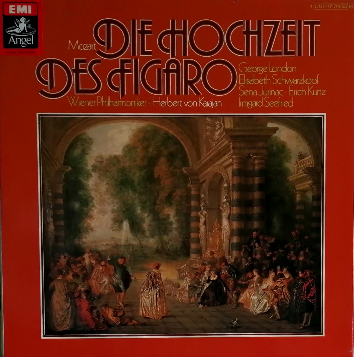 輸入LP盤 シュワルツコップ,ゼーフリート,クンツ&ロンドン/カラヤン/Wiener Phil　Mozart 「フィガロの結婚」(3LP)_画像1