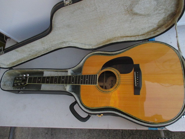 美品 Morris W-35 アコースティックギター縦ロゴ モーリス ハード