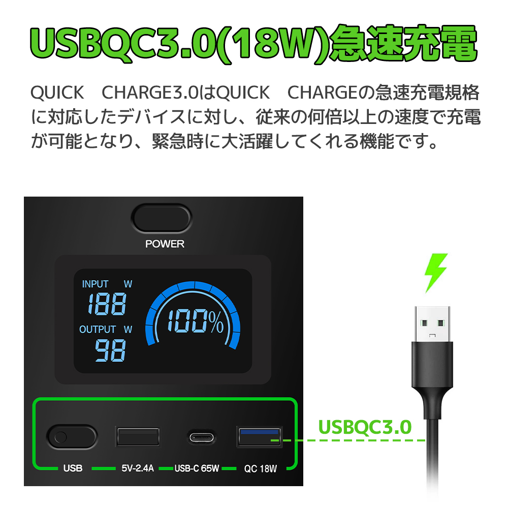 新品 1円スタート ポータブル電源 153600mAh/600Wh 50/60Hz 正弦波 大