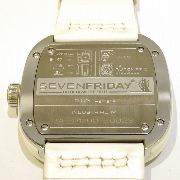 人気SALE最新作セブンフライデー Pシリーズ SF-P1 02 自動巻 ホワイト 時計 腕時計 メンズ☆0313 その他