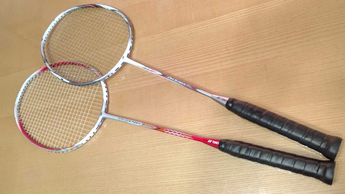 YONEX アークセイバー7 3UG5 ナノスピード3000 3UG6 2本セット ARCSABER/NANOSPEED 中古 バドミントン ラケット  送料無料 即決