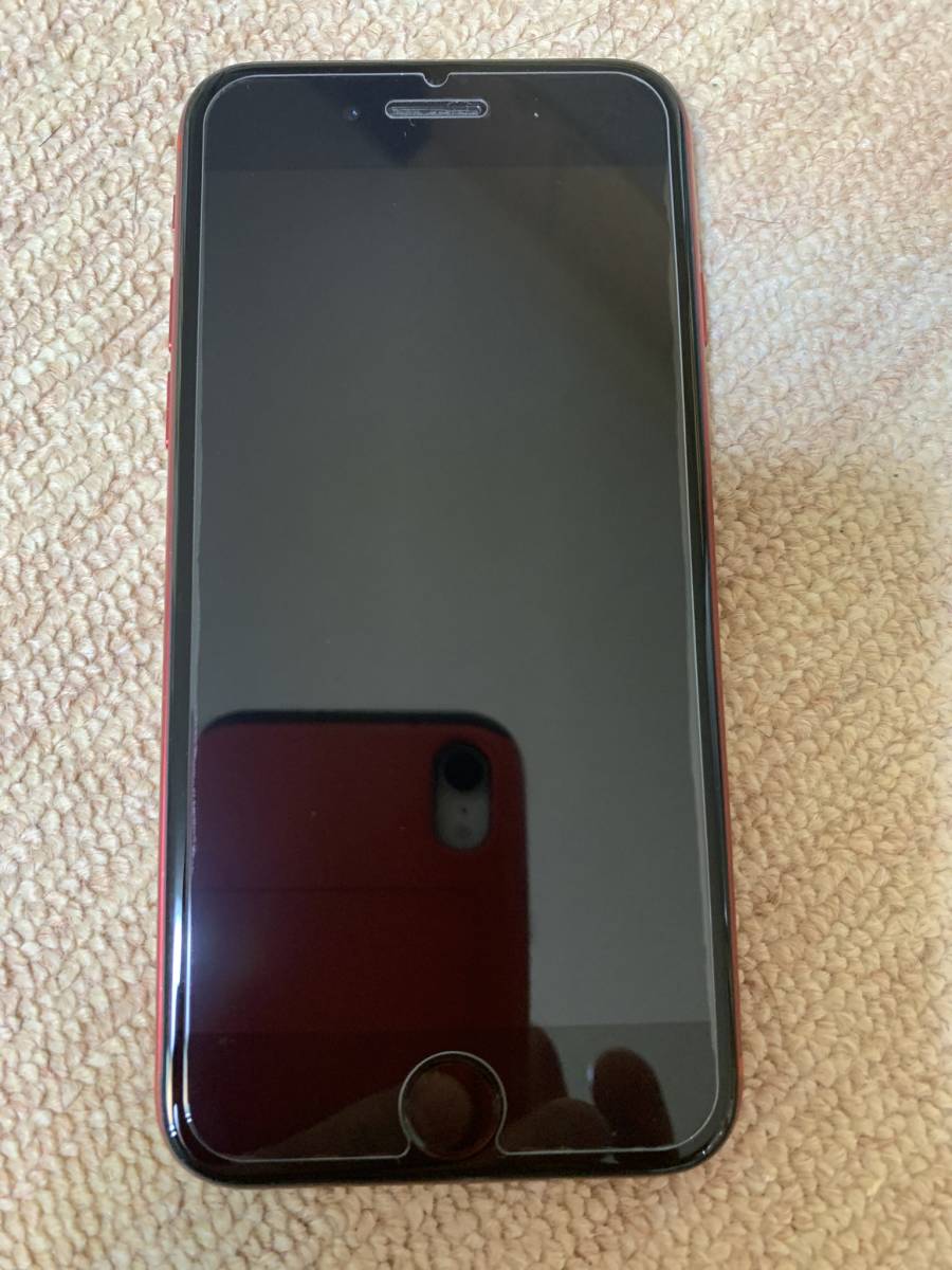 iphoneSE 第2世代 64GB simフリー (PRODUCT)RED 液晶美品 箱付属品完備