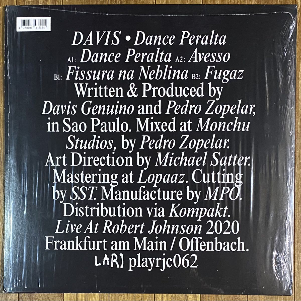 即決！ニュースクール・エレクトロ / Davis - Dance Peralta / Live At Robert Johnson - playrjc 062_画像2