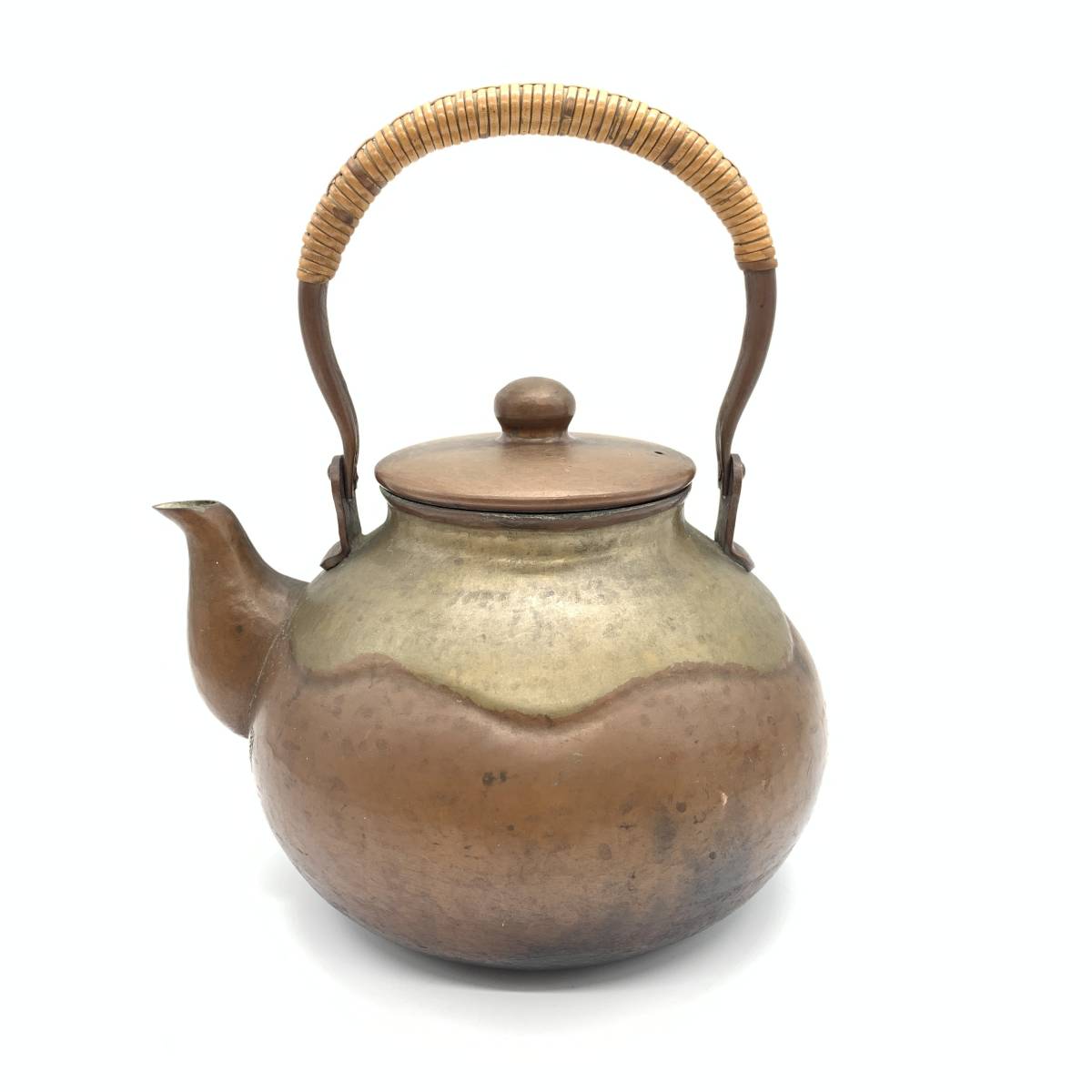 □友来堂 銅製 甕垂 湯沸 薬缶 やかん 茶器 茶道具 又又来