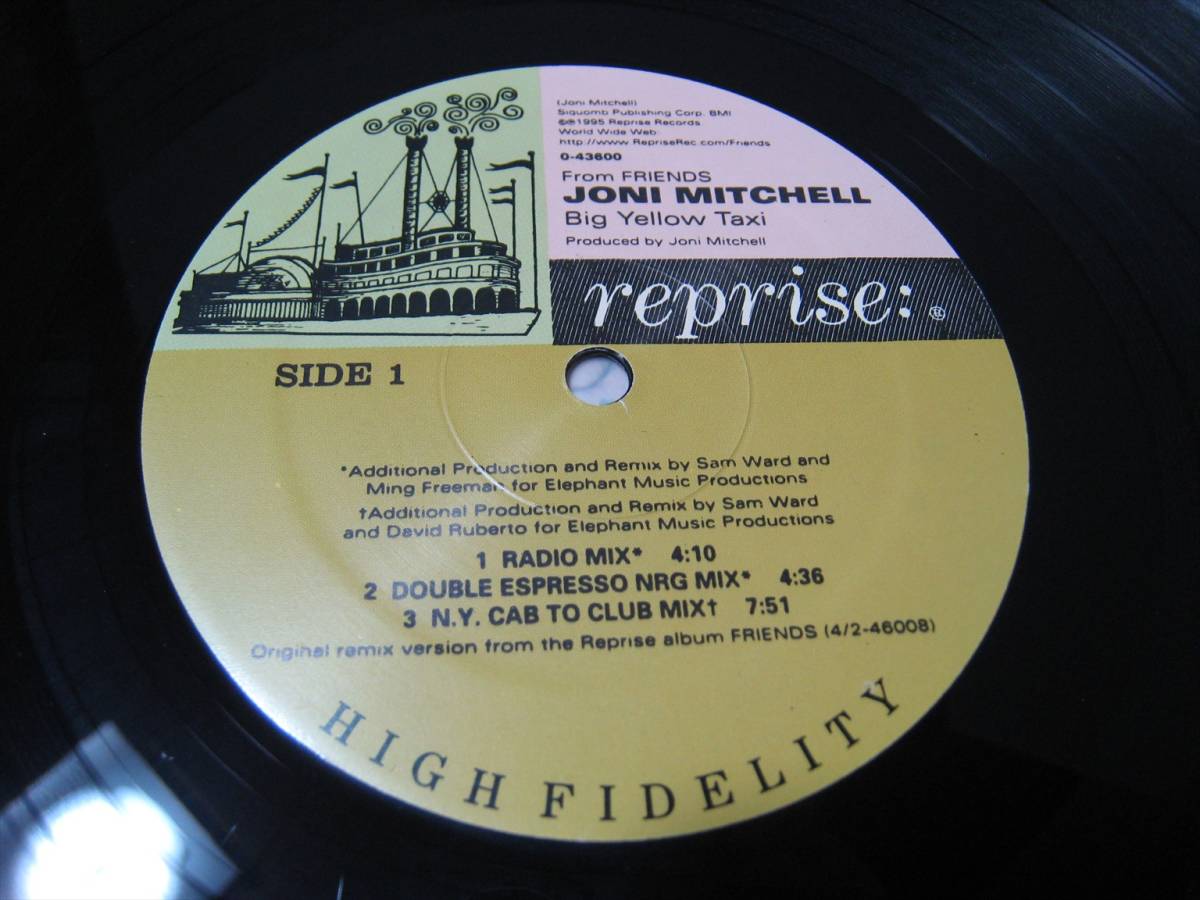 【12”】 JONI MITCHELL / BIG YELLOW TAXI FROM FRIENDS US盤 ジョニ・ミッチェル ビッグ・イエロー・タクシー_画像6